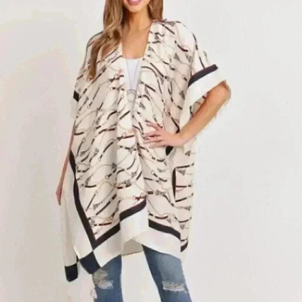 Got me in Chains Kimono Top / Swimsuit Cov… - Picture 2 of 6